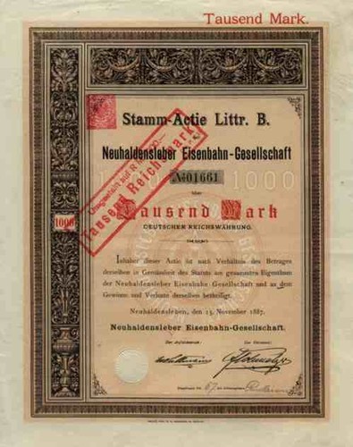Neuhaldensleben eisenbahn 1887 - eisenbahn,