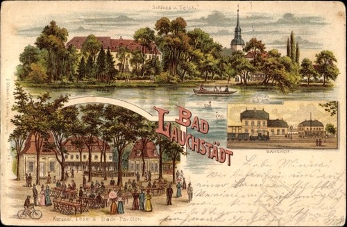 Litho bad lauchstädt - lauchstädt, in