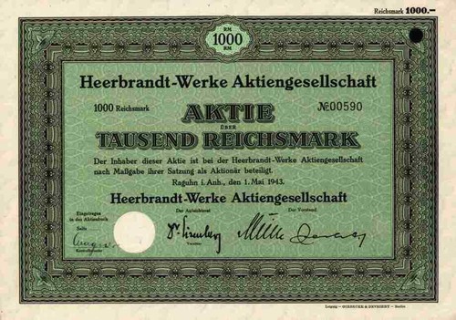 Heerbrandt werk raguhn 1943 - raguhn,