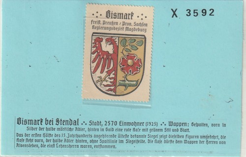 Reklamemarke wappen von - reklamemarke,