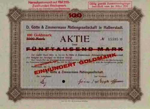 Götte zimmermann 1923 - &,