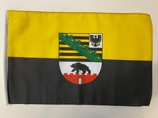 Sachsen Anhalt Stockfahne
