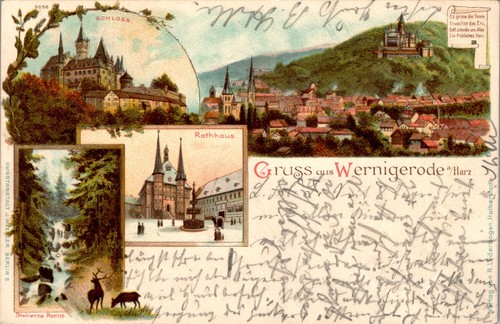 Litho gruss aus wernigerode - litho,