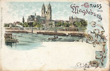 Litho-Karte Gruss aus