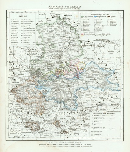 Anhalt original lithografie - anhalt,