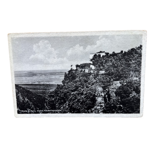 Postkarte thale harz - thale, hotel