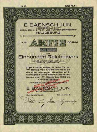 Baensch druckerei ag - e.,