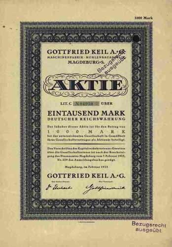 Gottfried keil 1923 - keil, ag