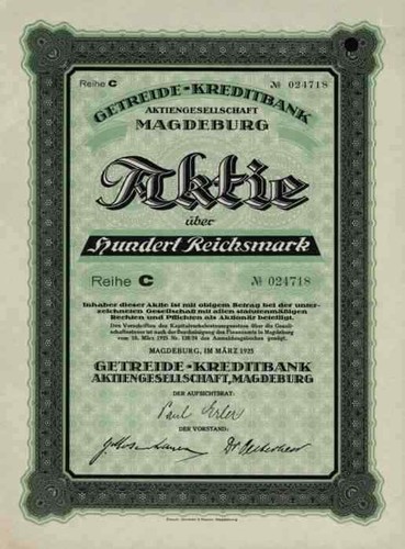 Getreide kreditbank 1925 - ag,