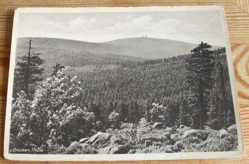 Ddr 1951 brocken hotel - ak, 1951: