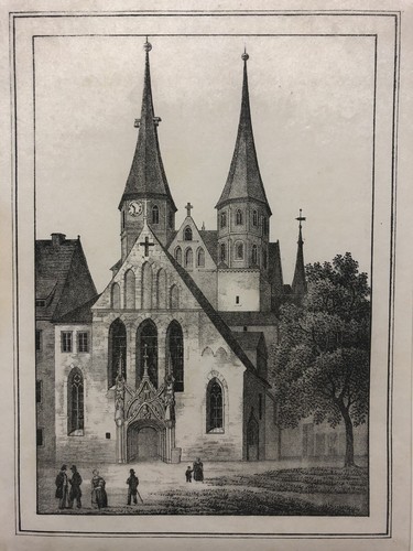 Merseburg lithografie 1835 - lithografie,
